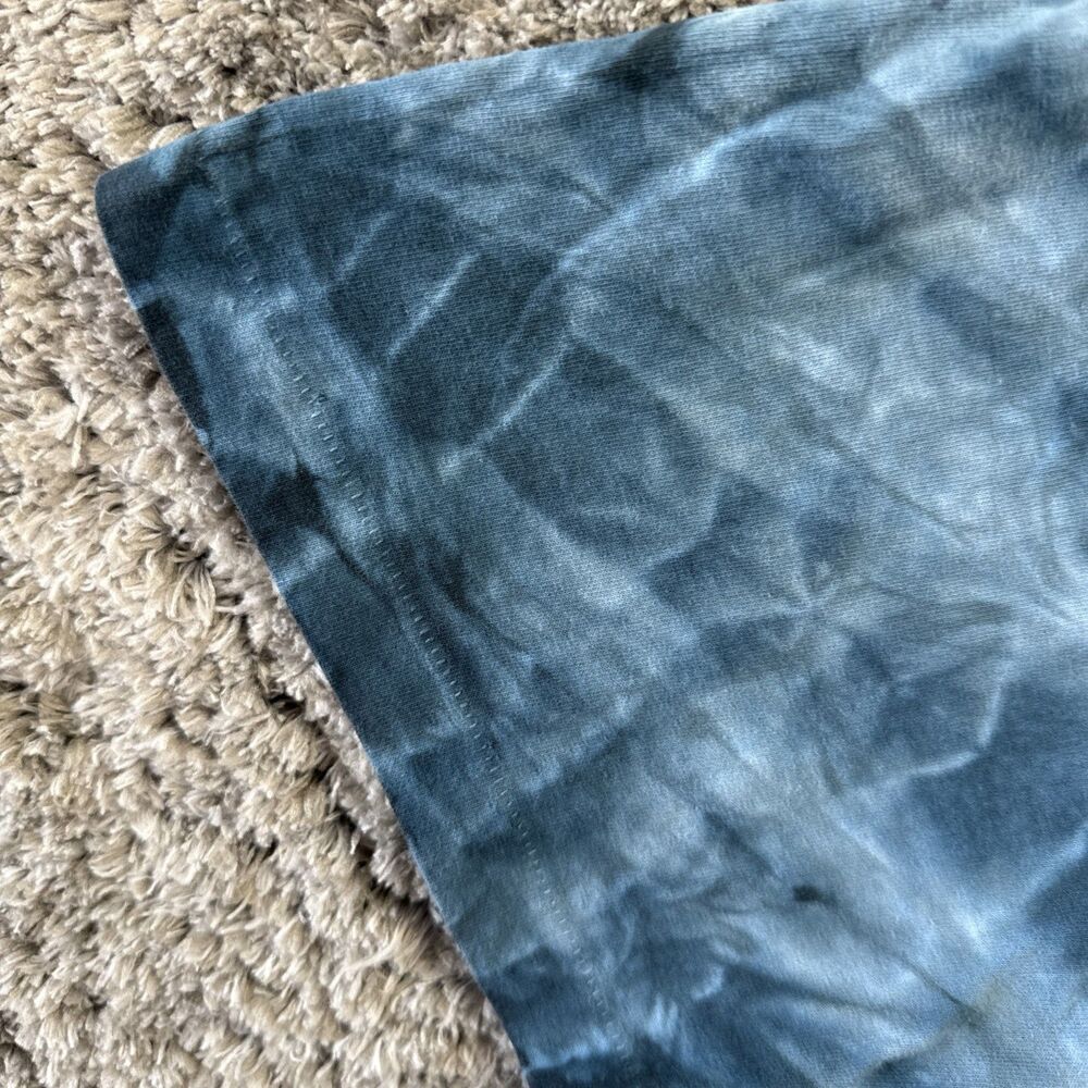 Vintage Xtreme Tie Dye Single Stitch T Shirt Blue 90s Embroidered Logo No Size - Picture 4 of 12